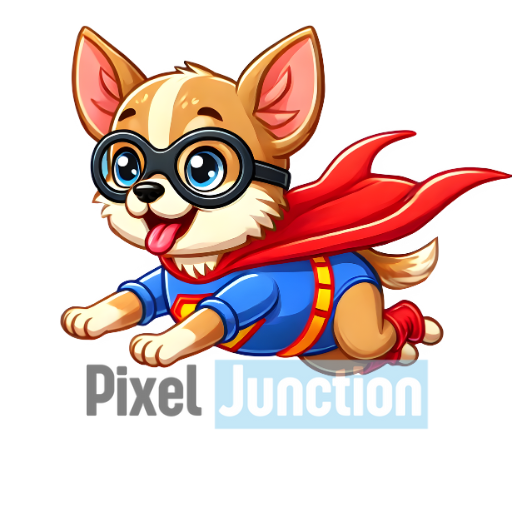 Chihuahua Flying in Superhero Costume Clipart
