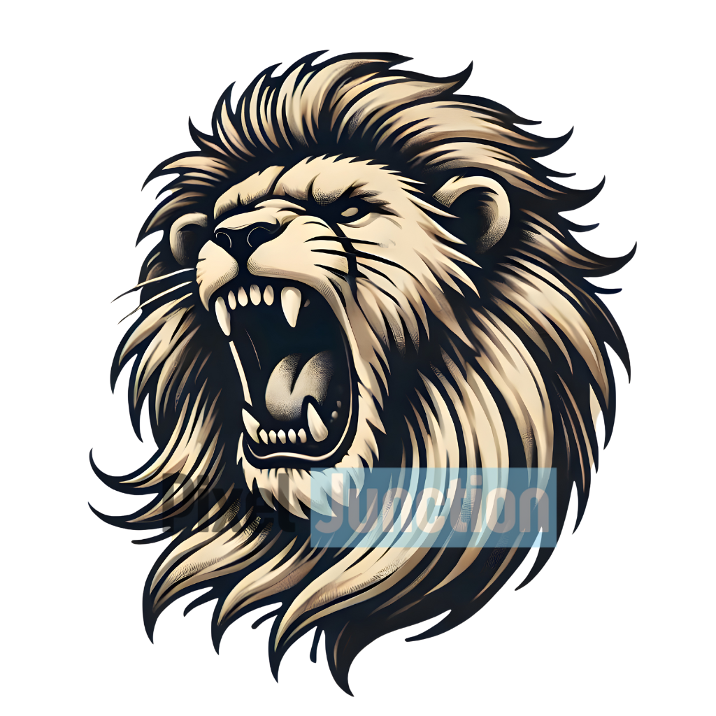 Fierce Roaring Lion Clipart