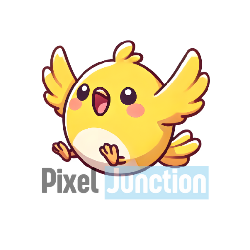 Happy Yellow Chick With Open Wings Clipart